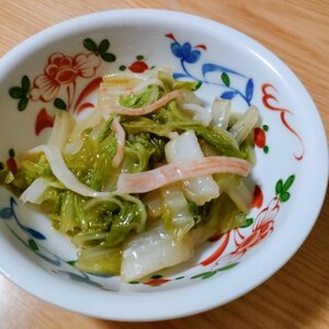 白菜とかにかまの中華風炒め煮